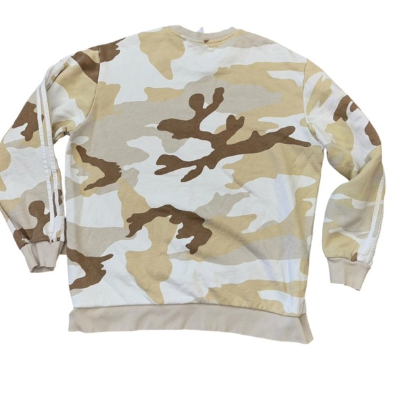 Adidas Tan White Camo Crewneck Sweatshirt Men’s XL Comfortable Cozy Casual Top - Picture 2 of 15